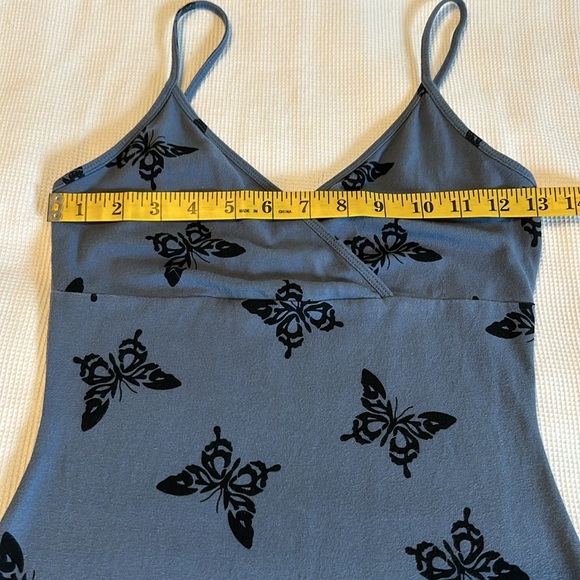 Butterfly Sleveless Blue Dress Size Small - Picture 11 of 14